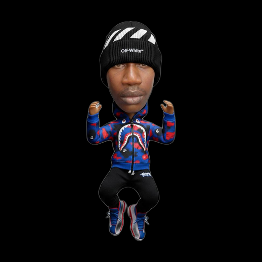 Personnage stylise 3D gratuit avec bonnet streetwear