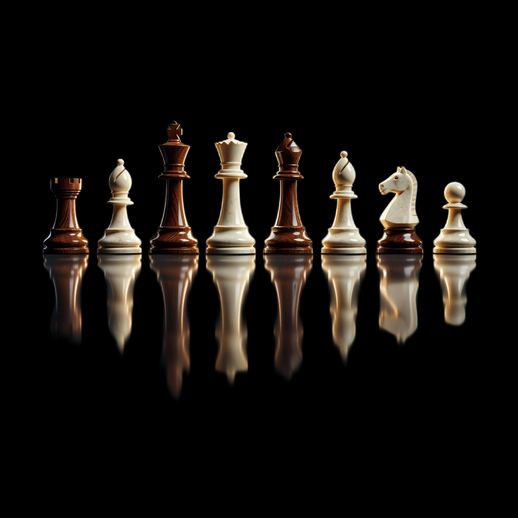 Jeu echecs bois modele 3D gratuit realiste