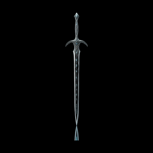 Epee fantasy 3D gratuit en metal grave