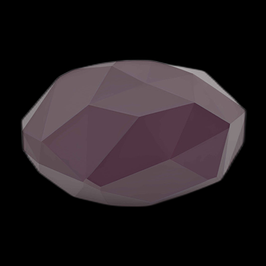 Asset 3D: Forme ovoïde polygonale