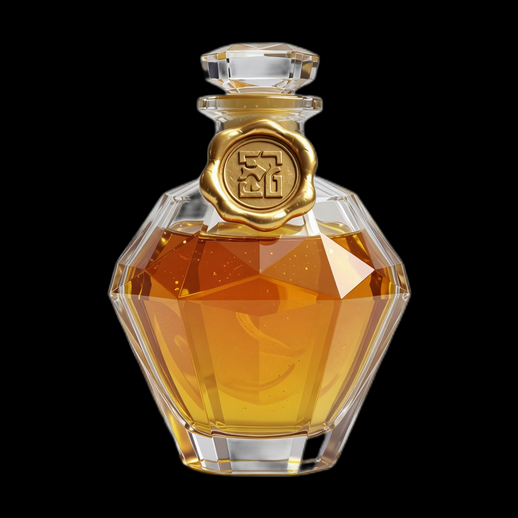 Flacon de parfum luxueux en 3D