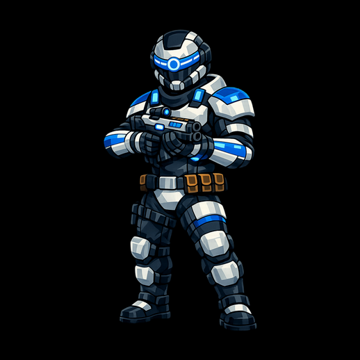 Soldat futuriste arme 3D gratuit sci fi