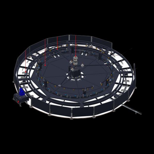 Machine industrielle circulaire 3D gratuit automatisation