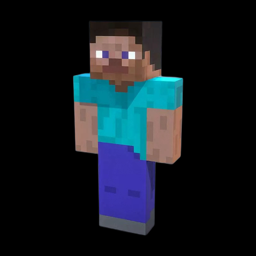 Personnage voxel style Minecraft 3D gratuit