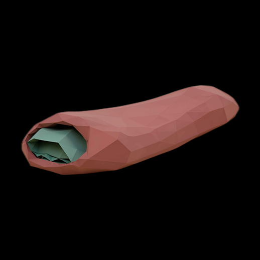 Sac de couchage low poly 3D