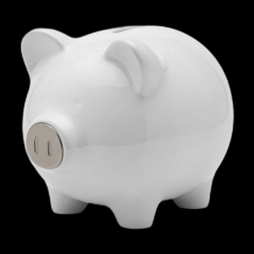 Tirelire cochon 3D gratuit design minimaliste