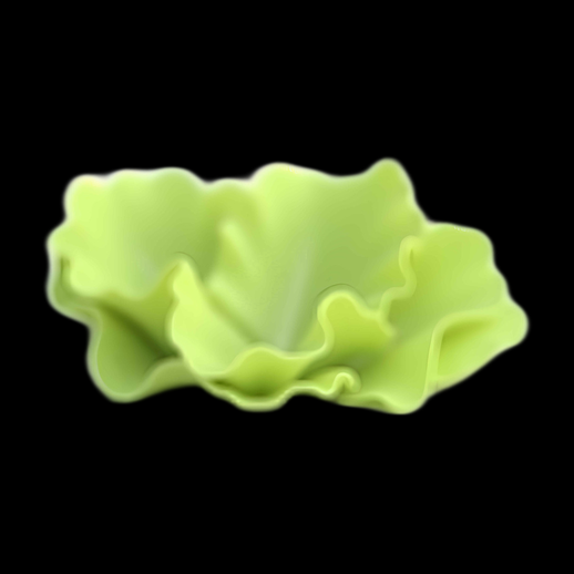 Laitue 3D verte stylisée