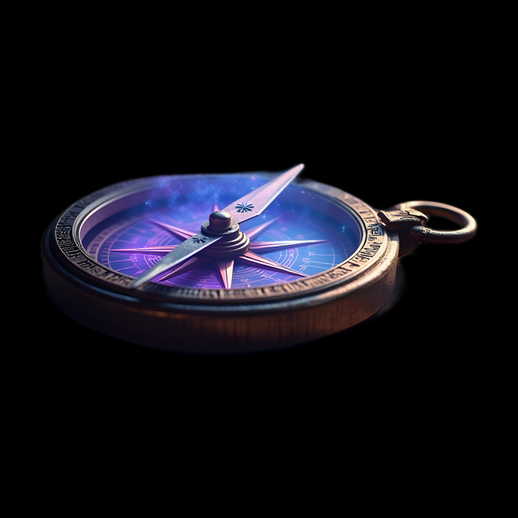 Boussole steampunk mystique 3D