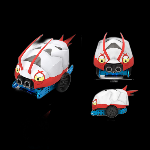 Poisson robot 3D gratuit style cartoon futuriste - modele 3D gratuit