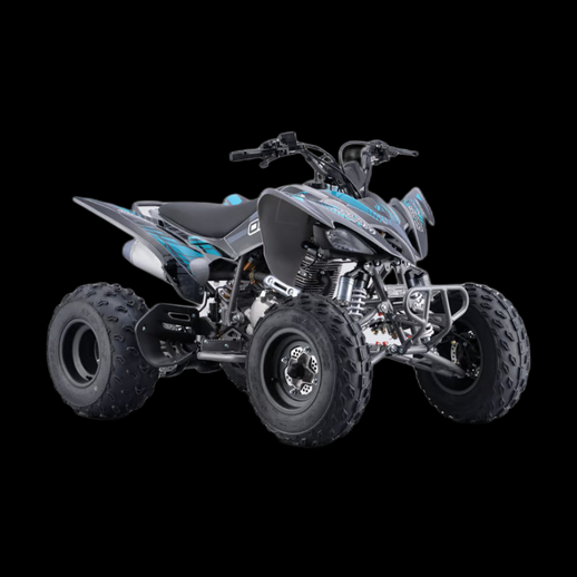 Quad sportif 3D gratuit noir et bleu