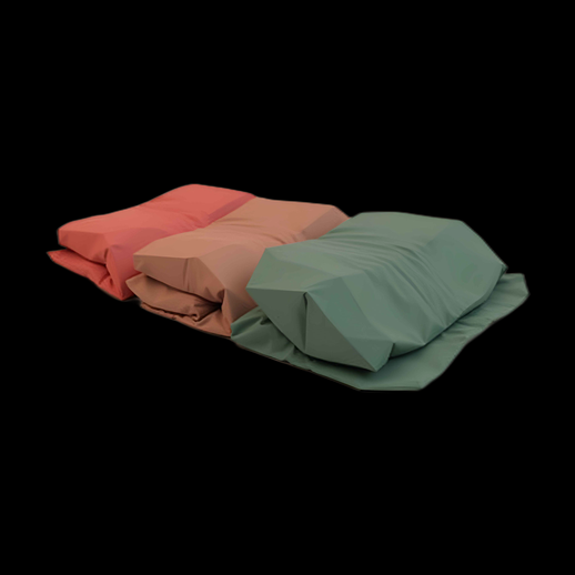 Asset 3D Oreillers et Taies