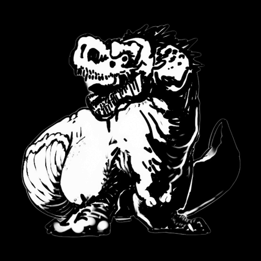 Dinosaure cartoon T-Rex 3D gratuit stylisé