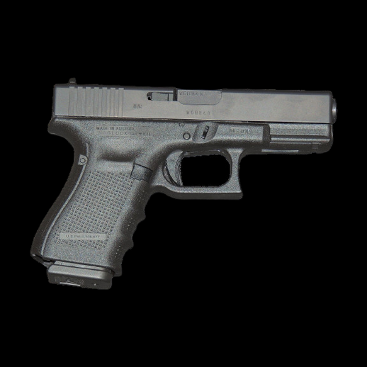 Asset 3D Pistolet Glock Noir