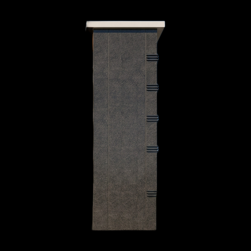 Colonne murale beton moderne 3D gratuit