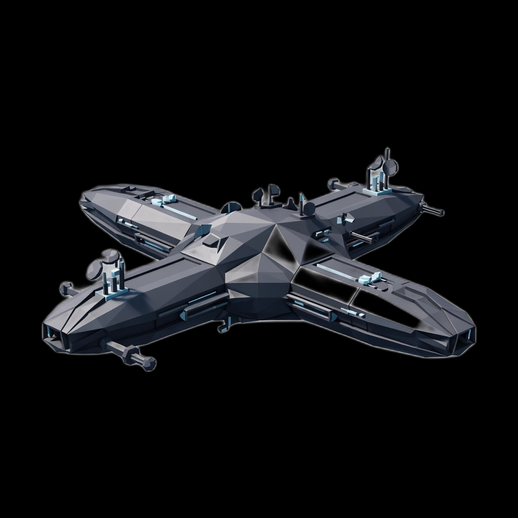 Vaisseau spatial futuriste 3D gratuit sci-fi