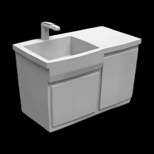 Evier cuisine moderne 3D gratuit avec meuble