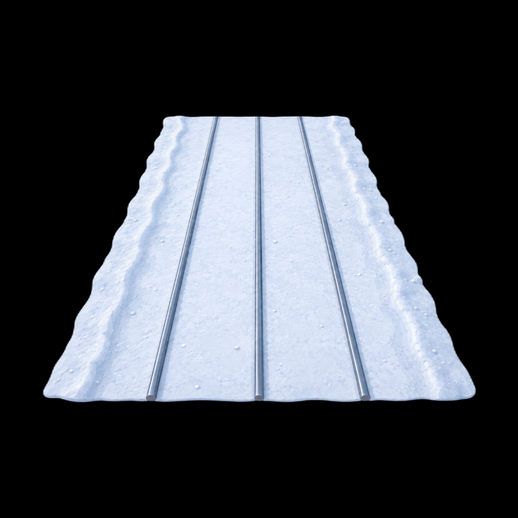 Tôle ondulée toiture 3D gratuit réaliste