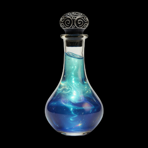 Fiole magique 3D gratuit potion lumineuse