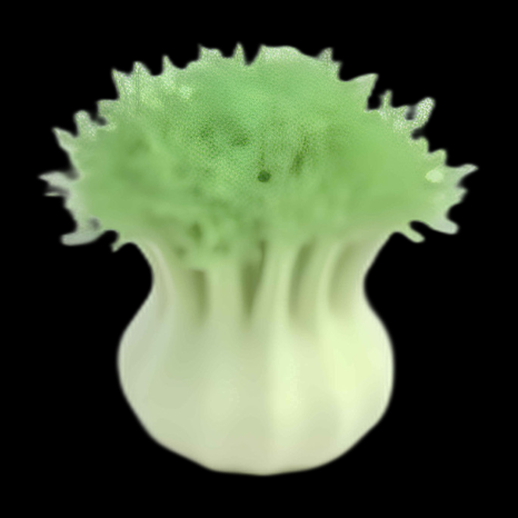 Asset 3D: Plante Stylisée Verte