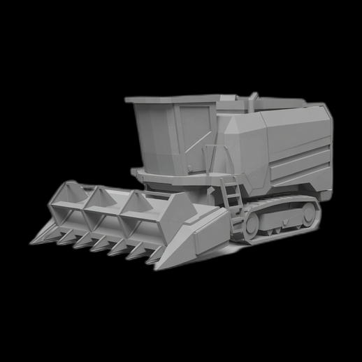 Moissonneuse batteuse 3D gratuit agricole realiste