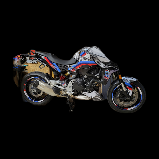 Modèle 3D gratuit moto sportive BMW style M - modele 3D gratuit