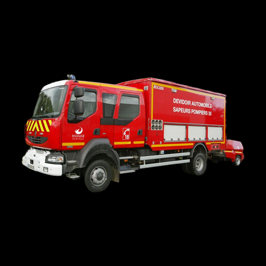 Camion pompiers 3D gratuit vehicule intervention