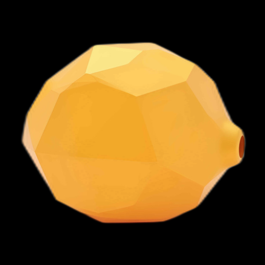 Citron 3D Low Poly Jaune