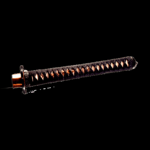 Katana Tsuka Noire et Or
