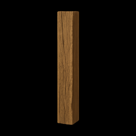 Pilier en bois texturé 3D - modele 3D gratuit