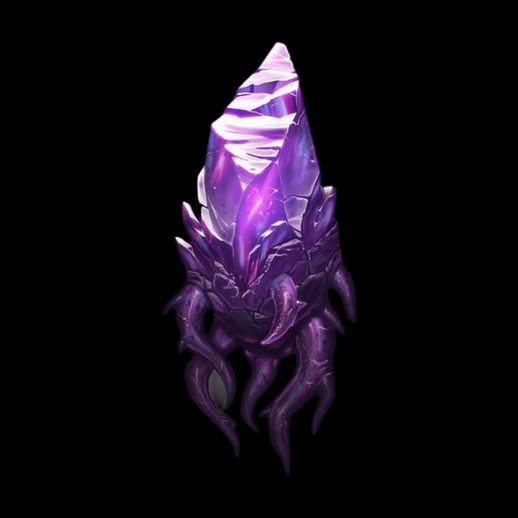 Cristal violet extraterrestre 3D