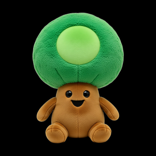 Personnage champignon peluche 3D gratuit mignon
