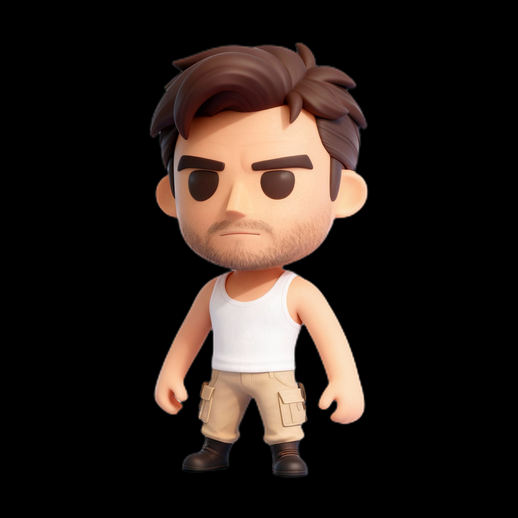 Personnage masculin stylise 3D gratuit cartoon