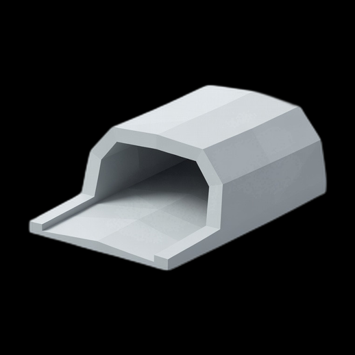 Abri tunnel 3D gratuit low poly