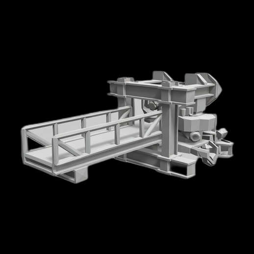 Plateforme industrielle 3D gratuit machine levage