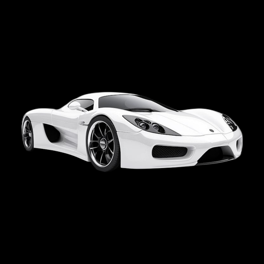 Voiture sportive blanche 3D gratuit realiste - modele 3D gratuit