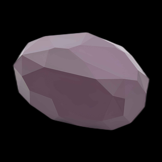 Roche polygonale violette 3D - modele 3D gratuit