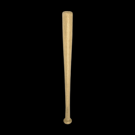 Batte de baseball 3D gratuit en bois