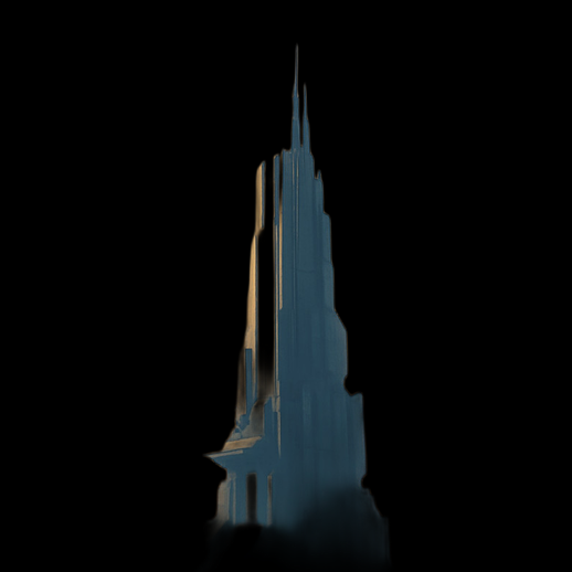 Gratte-ciel moderne 3D gratuit style Burj Khalifa