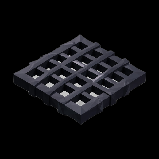 Grille metalique sol 3D gratuit realiste