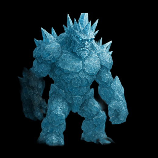 Monstre de glace 3D gratuit style fantasy