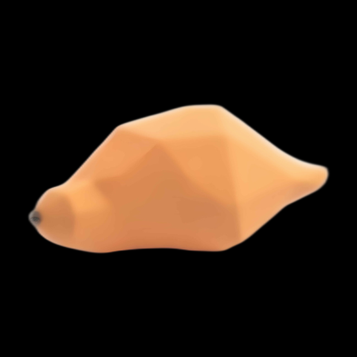 Asset 3D: Patate Douce Géométrique