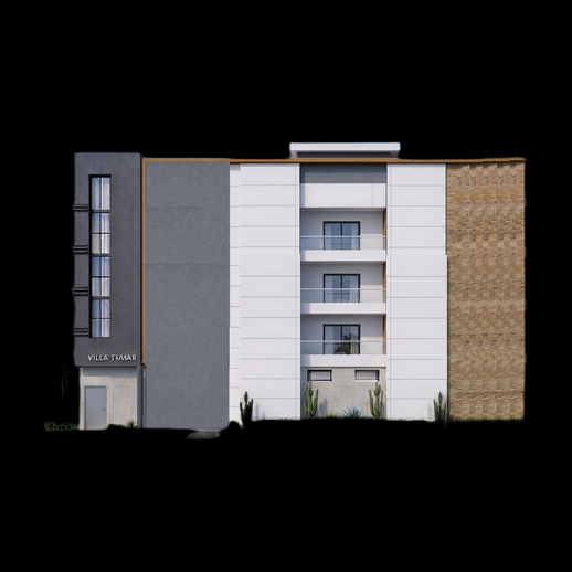 Immeuble moderne 3D gratuit facade residentielle