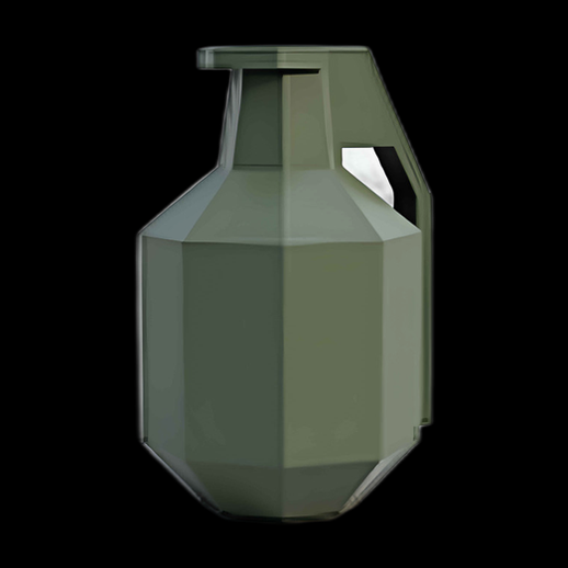 Grenade à main 3D olive