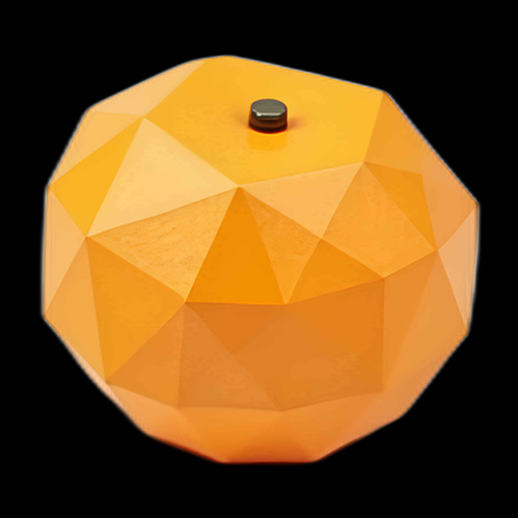 Orange géométrique 3D