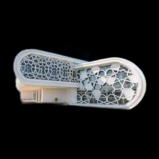 Modele 3D gratuit batiment moderne organique design