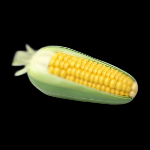 Épi de maïs 3D