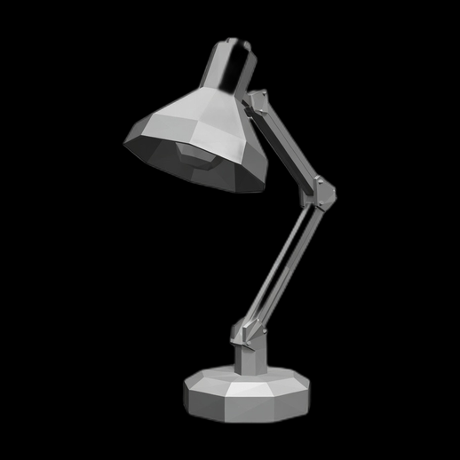 Lampe de bureau articulée 3D gratuit low poly