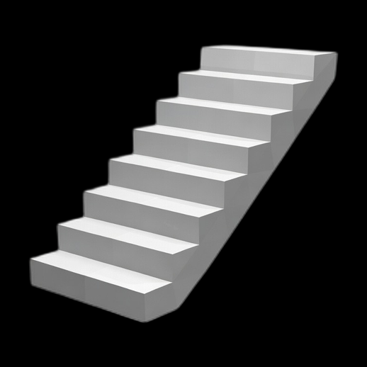 Escalier moderne 3D gratuit en beton