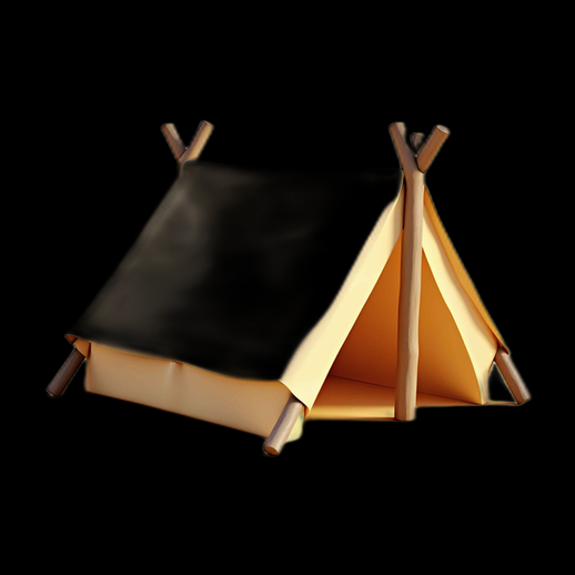 Tipi 3D stylisé en tissu
