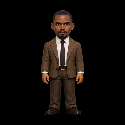 Personnage homme stylise 3D gratuit en costume